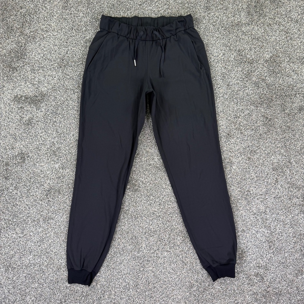 Lululemon On‎ the Fly Jogger Luxtreme Black Pants Womens 4 Workout Train LW5CPJS